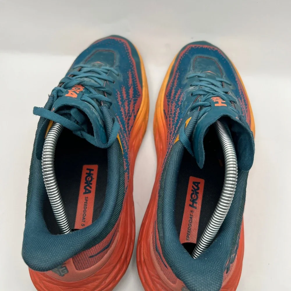 Hoka Speedgoat 5 Womens Trail Running Shoes Blue Coral Hiking outdoor lace
